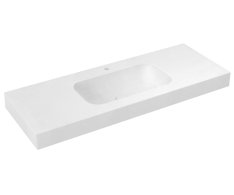 Sapho Emico Umyvadlo, Rockstone, 130x50cm, Límec L, Bílá Mat