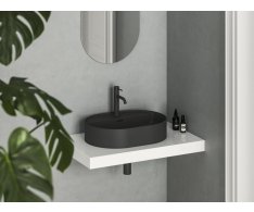 Umyvadlo Ceramic Slim Shelf O - Umyvadlo Ceramic Slim Shelf O 55, s otvorem pro baterii, s