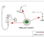 Sada Silikonových Těsnění Na úsporu Vody, Rozměr 1/2" 07865-12-SET-479
