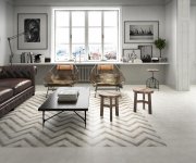 Retro dlažba Aparici Bondi Grey Natural 59,2x59,2 Rett. - šedá