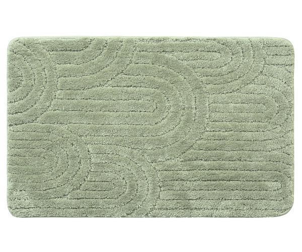 Aqualine Rist Koupelnová Předložka, 50x80cm, 100% Polyester, Protiskluz, Zelená