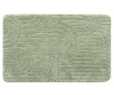 Aqualine Rist Koupelnová Předložka, 50x80cm, 100% Polyester, Protiskluz, Zelená