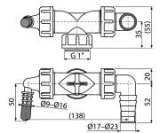 Alc-p149z - Dvojité Kolínko Dn40/32 / 8–23 S Klapkami ALC-P156Z-G1