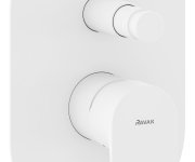 Podomítková baterie Eleganta, s automatickým přepínačem - EL 061.10WV.O2 Podomítková baterie 2-cestná s tělesem, White Velvet X070261