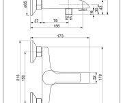Vanová Stěnová Baterie Bez Příslušenství, Rozteč 150 Mm - Chrom – Ventura VNR3110