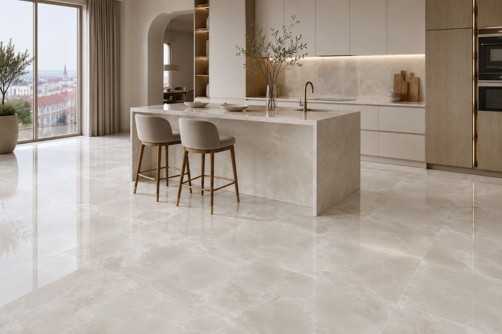 Realizace Luxusní kuchyně s dlažbou Deceram Italy Custom ON01