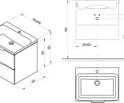 Skříňka pod umyvadlo Comfort II - SD Comfort II 60 skříňka pod umyvadlo bílá X000001818