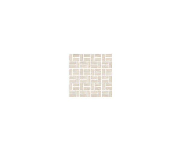 Mozaika jako kámen Coem Wide Gress++ Versatile Vein Mosaico Bricks 2x5 Bianco 30,2x30,2 Luc. Rett. - béžová