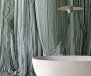 Dekor Flaviker Art Walls Drape Vzor B 120x280 Rett. - zelená