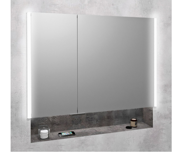 Sapho Integra Zápustná Galerka S Led Osvětlením, 95x70cm