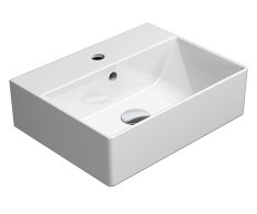 Gsi Kube X Keramické Umyvadlo 45x35cm, Broušená Spodní Hrana, Bílá Extraglaze
