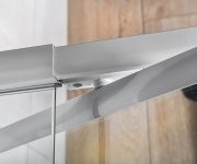 Aqualine Amico Sprchové Dveře Výklopné 1040-1220x1850mm, čiré Sklo