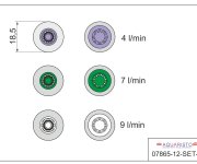 Sada Silikonových Těsnění Na úsporu Vody, Rozměr 1/2" 07865-12-SET-479