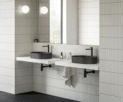 Umyvadlová stojánková baterie Eleganta EL 015.00 - EL 015.20BLM Umyvadlová stojánková baterie 335 mm bez výpusti, černá matná X070291