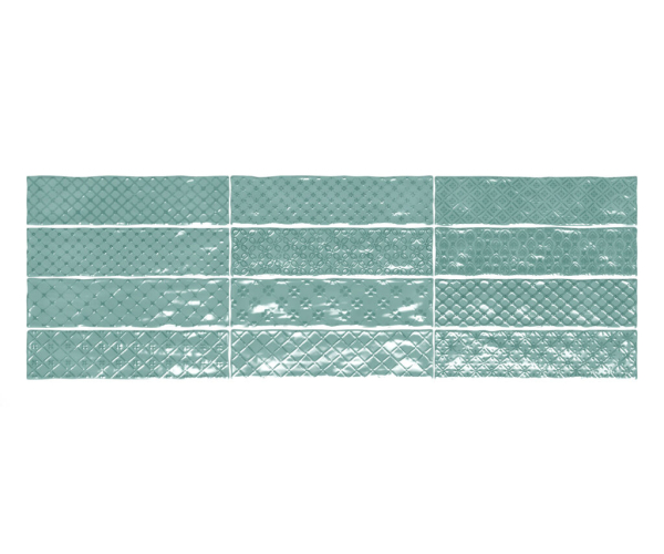 Dekor El Barco Music Decor Verde 7,5x30 Luc. - tyrkysová
