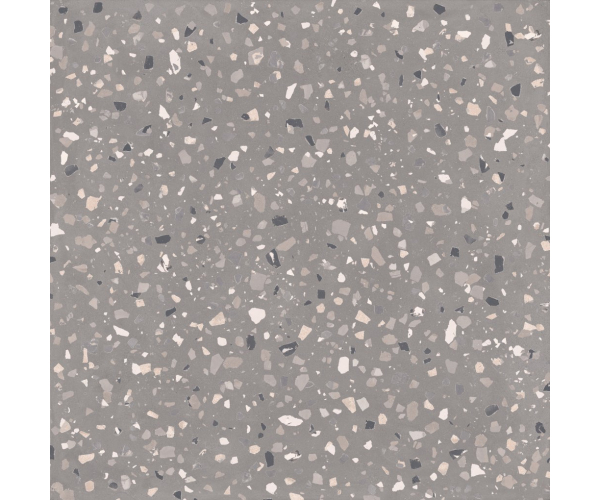 Dlažba jako terrazzo Sant Agostino Deconcrete De-Medium Grey 120x120 - šedá