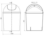 Aqualine Odpadkový Koš Výklopný, 5l, Plast, Bílá