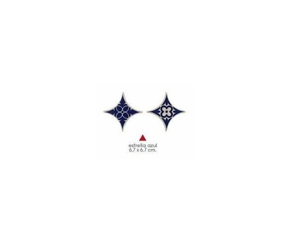 Dlažba Borja RusNatCer Pirita Estrella Azul Cotto 6,7x6,7 (skladem)