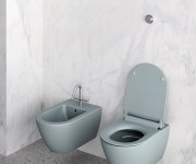 Gsi Pura Bidet Závěsný, 36x55cm, Ghiaccio Mat