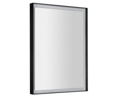 Sapho Sort Zrcadlo S Led Osvětlením 60x80cm, černá Mat