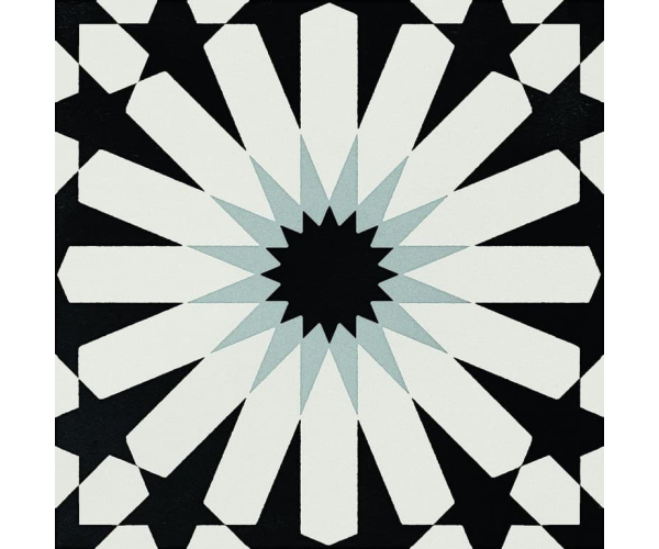Retro dlažba Elios Deco Anthology Etnic A B&W 20x20