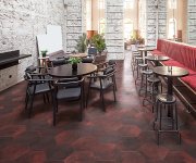 Dlažba jako beton CIR Miami Red Clay Esagona 24x27,7 - vínová