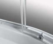 Aqualine Aigo čtvrtkruhový Sprchový Box 900x900x2040 Mm, Bílý Profil, čiré Sklo