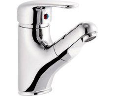 Aqualine Kasiopea Stojánková Umyvadlová Baterie S Výsuvnou Sprškou, Chrom