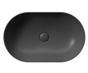 Gsi Pura Keramické Umyvadlo Na Desku 60x37cm, černá Mat