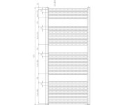 Aqualine Direct-e Elektrické Otopné Těleso Rovné 600x1320 Mm, 600 W, Bílá