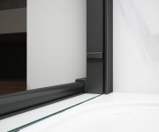 Gelco Spirit Black čtvercový Sprchový Kout 1000x1000mm L/p Varianta
