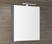 Sapho Mirró Galerka S Led Osvětlením, 60x70x16cm, Levá/pravá, Dub Stříbrný