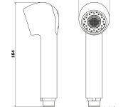 Bruckner Hoffer Výsuvná Sprcha Dřezové Baterie 1/2", 2 Režimy, Chrom