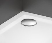 Polysan Vaničkový Sifon, Průměr 90mm, Dn40, Nízký, Krytka Nerez Lesk