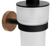Sapho Larissa Dávkovač Mýdla 250ml, Mléčné Sklo, černá/měď Mat