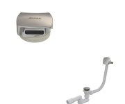 Vanové odtokové komplety s napouštěním přepadem - Vanový sifon s napouštěním přepadem 80 C-C H/K, chrom X01505