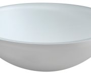 Sapho Telica Skleněné Umyvadlo Na Desku ø 42cm, Bílá Mat