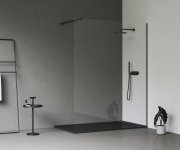 Sprchový kout Walk-In model Wall - Walk-In Wall Set 160, černá+transparent GW9WS030SZ1