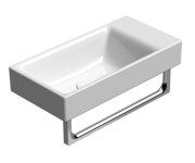 Gsi Nubes Keramické Umývátko 50x25cm, Bez Otvoru, Pravé/levé, Bílá Extraglaze