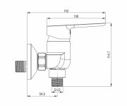Mereo Sprchová Nástěnná Baterie, Zuna, 150 Mm, Bez Příslušenství, Chrom