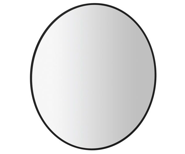 Sapho Sharon Kulaté Zrcadlo S Led Podsvícením ø 80cm, černá Mat