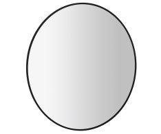 Sapho Sharon Kulaté Zrcadlo S Led Podsvícením ø 80cm, černá Mat