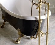 Sapho Antea Připojení Pro Instalaci Vanové Baterie Do Podlahy (pár), Bronz