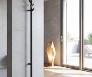 Sapho Pasador Elektrický Sušák Ručníků, Kulatý, 150x1500mm, 30 W, Gun Metal