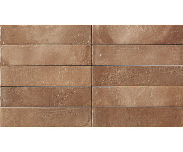 Dlažba jako cihla CIR City Brown 6,5x29 Matt. - hnědá
