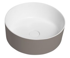 Sapho Thin Umyvadlo Na Desku, Rockstone, ø 38 Cm, Bílá Mat/agila