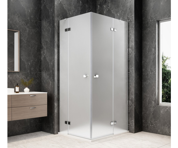 Polysan Globe Chrome Obdélníkový Sprchový Kout 1200x1000mm, Rohový Vstup, Matné Sklo