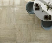Dlažba jako mramor Serenissima Travertini Due Beige rett. Lux. 60x120 - béžová