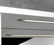 Aqualine Korin Strip Zrcadlo S Led Osvětlením A Policemi 50x70x12cm