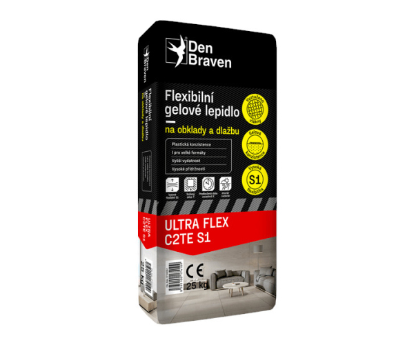 Flexibilní gelové lepidlo na obklady a dlažbu ULTRA FLEX C2TE S1 20 kg